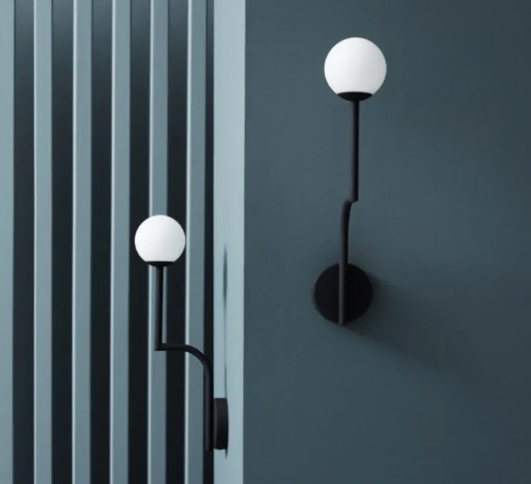 Applique murale, Mobil 46, noir, en saillie, L15cm, H45cm - PHOLC