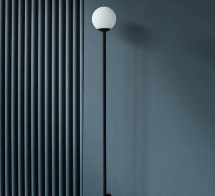 Applique murale, Mobil 150, noir, Ø14cm, H150cm - PHOLC