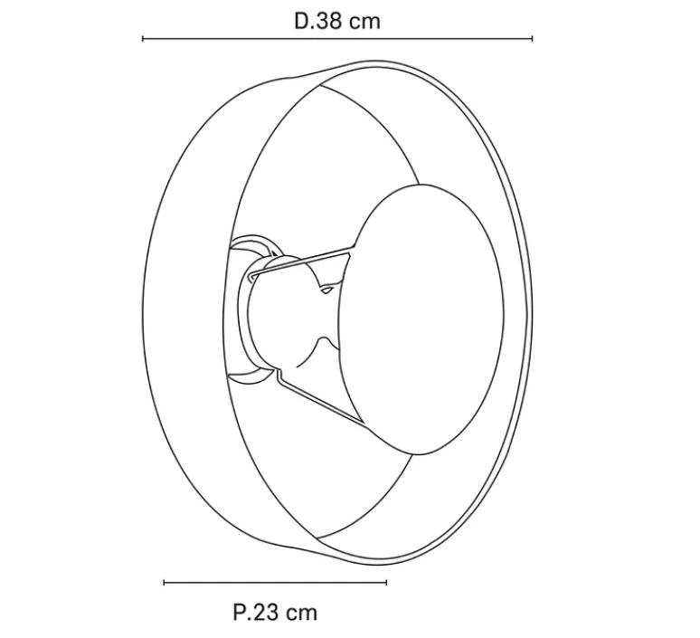 Applique*Market Set Applique murale, Mokuzaï, , Ø38cm, H23cm - noir