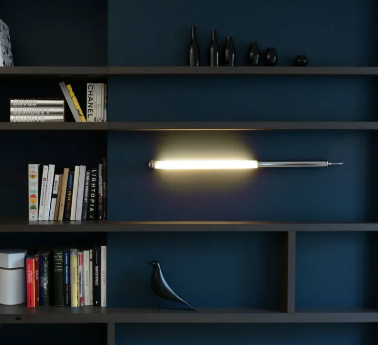 Applique*Sammode Applique murale, Mondrian 70, , IP66, LED, 2700K, 350 lm, Ø6cm, H62,9cm - inox