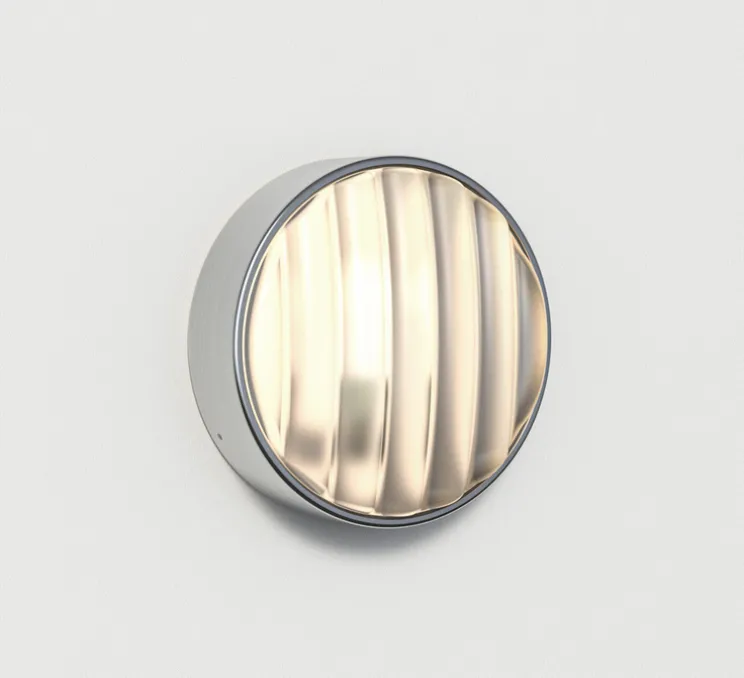 Applique murale, Montréal 220, acier inoxydable brossé, IP44, L22cm, H22cm - Astro