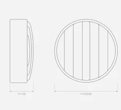 Applique murale, Montréal 220, acier inoxydable brossé, IP44, L22cm, H22cm - Astro