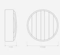 Applique*Astro Applique murale, Montréal 220, , IP44, L22cm, H22cm - noir mat