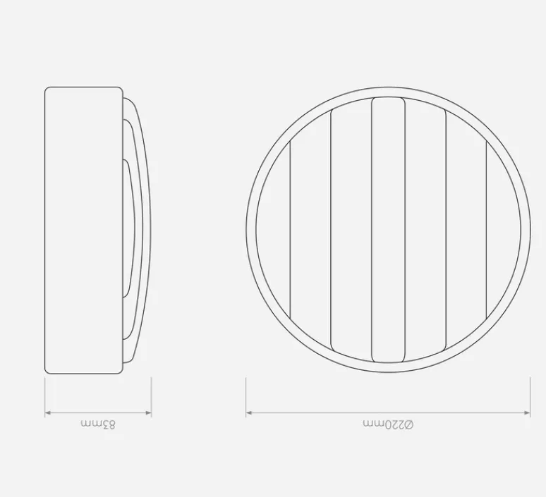 Applique*Astro Applique murale, Montréal 220, , IP44, L22cm, H22cm - noir mat