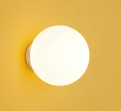 Applique*Luxcambra Applique murale, Moon A1, , Ø30cm, H30cm - or satiné, blanc