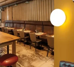 Applique*Luxcambra Applique murale, Moon A2, , Ø30cm, P20cm - or satiné, blanc