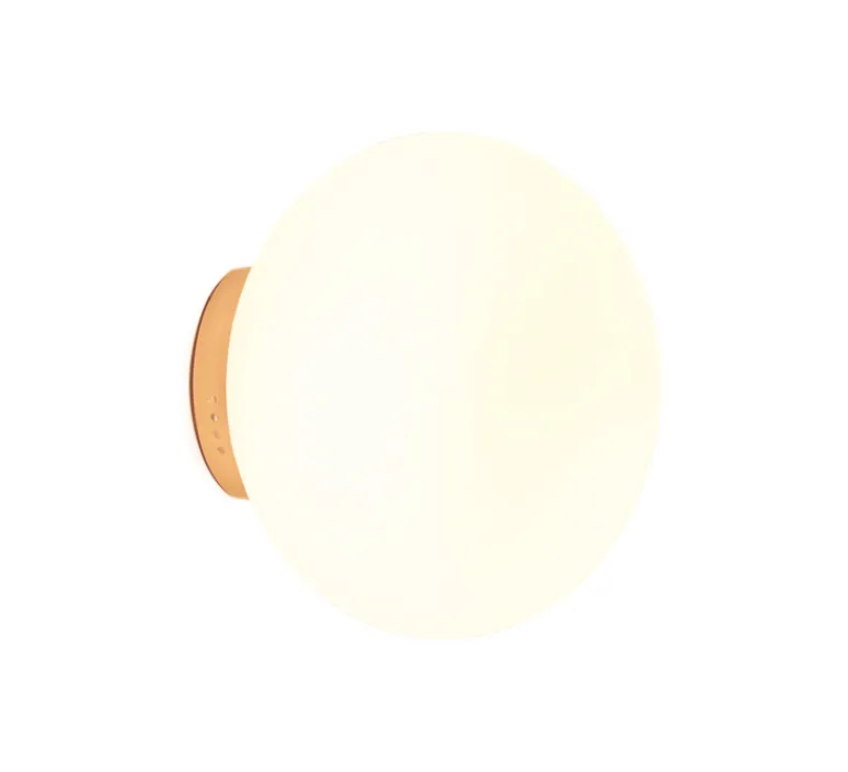 Applique*Luxcambra Applique murale, Moon A2, , Ø30cm, P20cm - or satiné, blanc