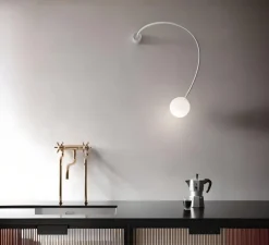 Applique*Karman Applique murale, Moony, , L15cm, H25cm - blanc