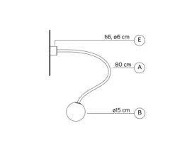 Applique*Karman Applique murale, Moony, , L15cm, H25cm - blanc