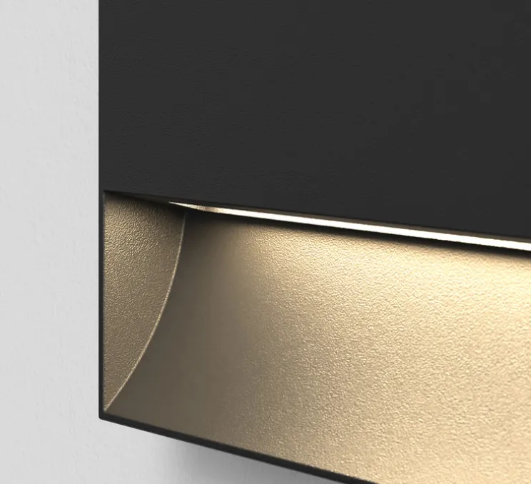 Applique murale, Mori 250, noir texturé, IP65, LED, 3000K, 214 lm, L25cm, H11,3cm - Astro