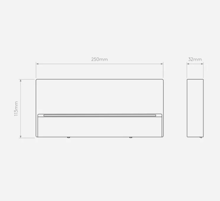 Applique murale, Mori 250, noir texturé, IP65, LED, 3000K, 214 lm, L25cm, H11,3cm - Astro
