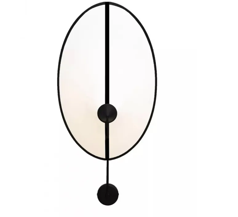 Applique*DesignHeure Applique murale, Moyen Shield, blanc & noir, L26cm, H40cm - blanc & noir