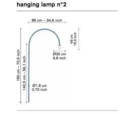 Applique*Valerie_Objects Applique murale, N°2, , L88cm, H180cm - laiton