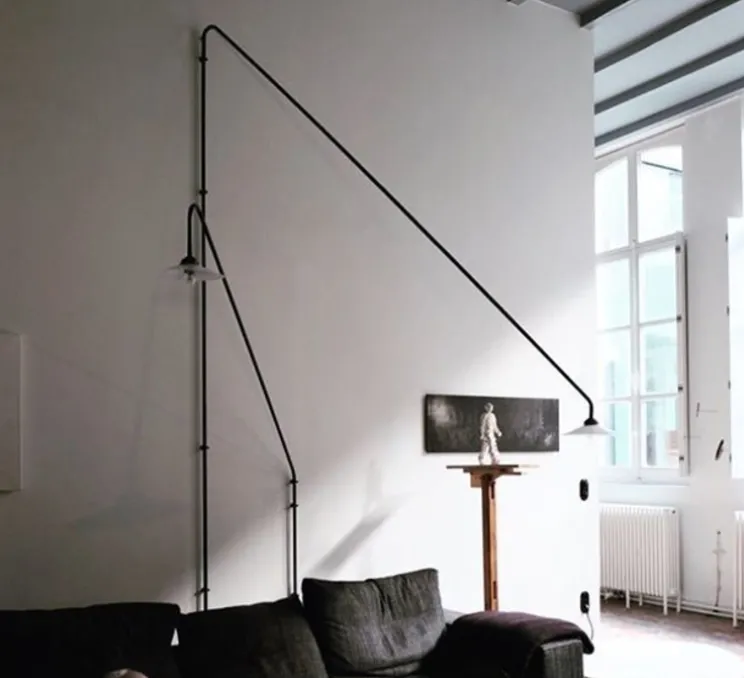 Applique murale, N°1, noir, L183cm, H140cm - Valerie_Objects