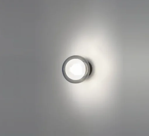 Applique murale, NABILA-552.41, chrome, noir, Ø12cm, P13m - Tooy