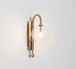 Applique*Schwung Applique murale, NAPLES , , L21cm, H37,5cm - laiton