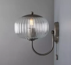 Applique*Mullan Lighting Applique murale, Nehir, , L20cm, H26cm - argent antique