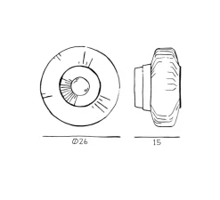 Applique murale, New Wave Optic, transparent, Ø26cm, P15cm - Design By Us