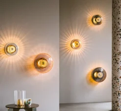 Applique*Design by us Applique murale, New Wave Optic XL, , Ø38cm, H18cm - transparent