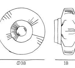 Applique murale, New Wave Optic XL, rose, Ø38cm, H18cm - Design By Us