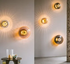 Applique*Design by us Applique murale, New Wave Optic, , Ø26cm, H15cm - fumé