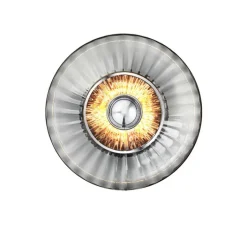 Applique*Design by us Applique murale, New Wave Optic, , Ø26cm, H15cm - fumé