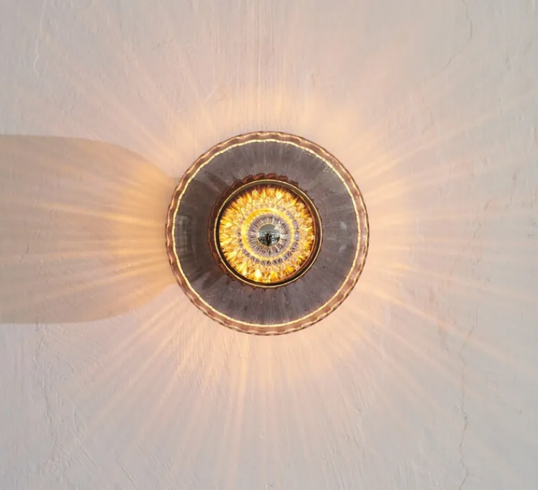 Applique*Design by us Applique murale, New Wave Optic, , Ø26cm, H15cm - rose