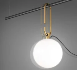 Applique*Artemide Applique murale, NH, , L14cm, H32,6cm - blanc, laiton, noir