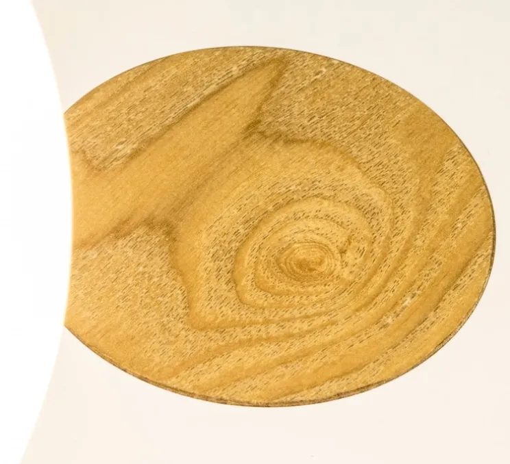 Applique murale, NIKO-GAUCHE, bois, blanc, LED, 3000K, 500lm, L30cm, H22cm - Faro