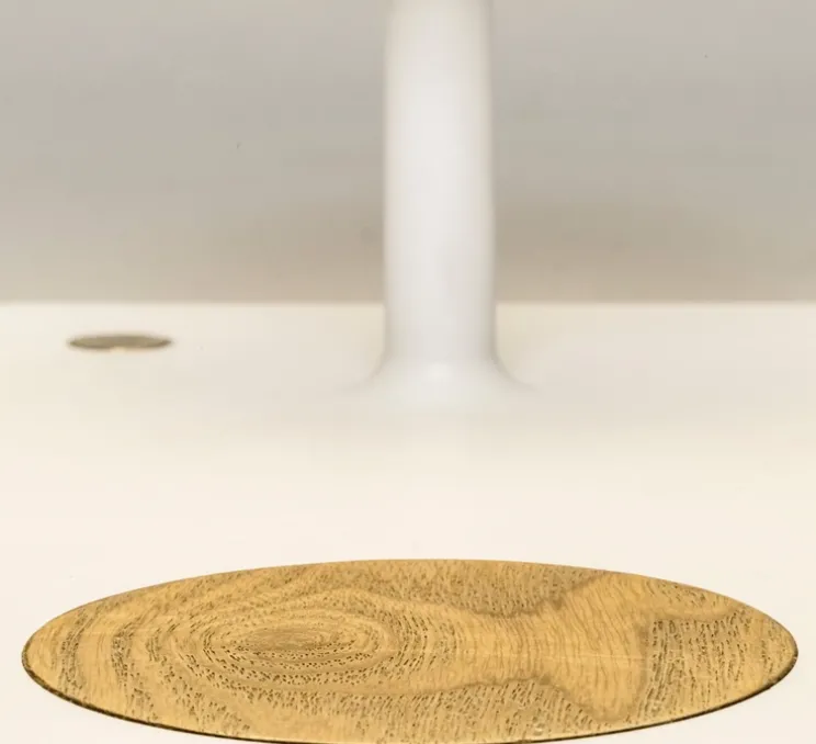 Applique murale, NIKO-GAUCHE, bois, blanc, LED, 3000K, 500lm, L30cm, H22cm - Faro