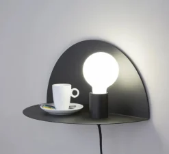 Applique*Faro Applique murale, Nit, droite, , L40cm, H20cm - noir mat