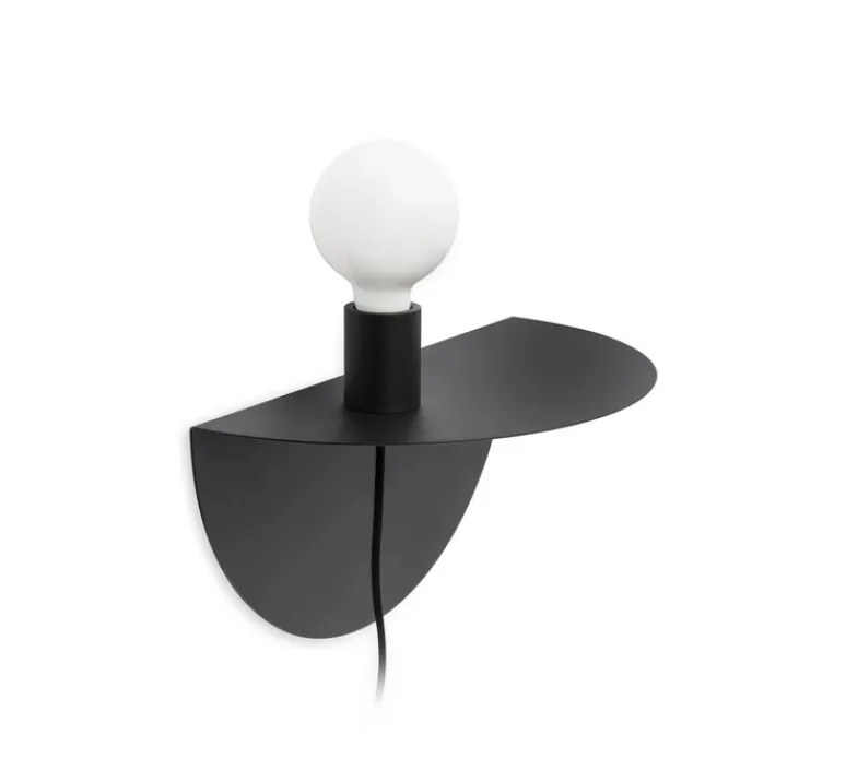 Applique*Faro Applique murale, Nit, droite, , L40cm, H20cm - noir mat