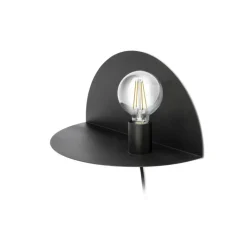 Applique*Faro Applique murale, Nit, droite, , L40cm, H20cm - noir mat