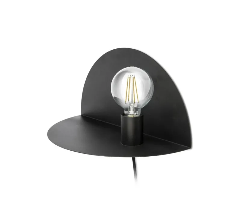 Applique*Faro Applique murale, Nit, droite, , L40cm, H20cm - noir mat