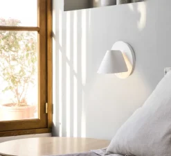 Applique murale, NOON, blanc, L21,1cm, H19cm - Faro