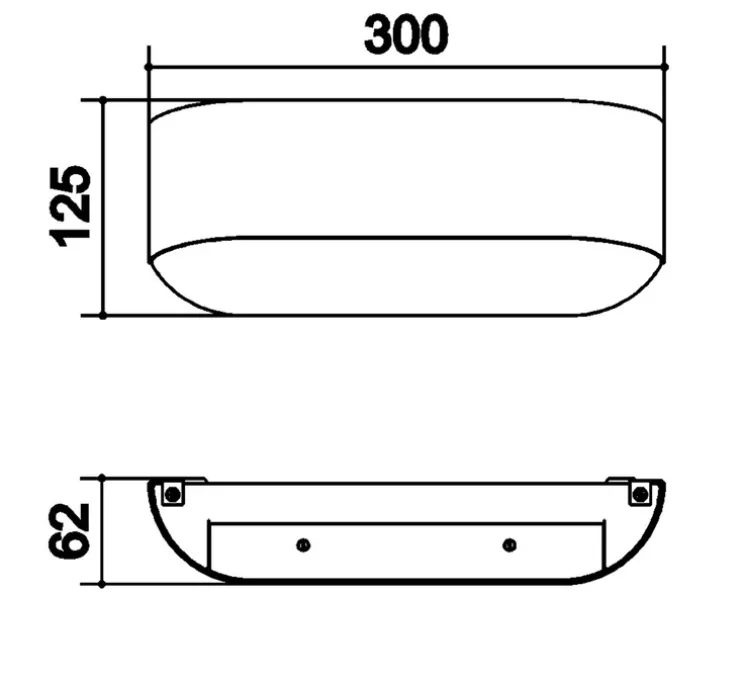 Applique murale, Nora, nickel mat, LED, 3000K, 750 lm, L30cm, H12,5cm - MDC