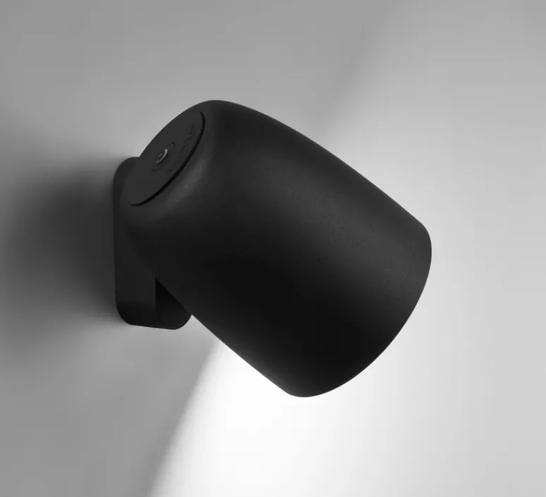 Applique*Bover Applique murale, Nut A/01 Outdoor, , IP66, LED, dim, 2700K, 950 lm, Ø15,5cm, H13,5cm - noir texturé