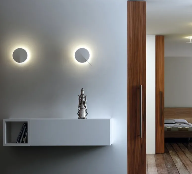 Applique*Estiluz Applique murale, Obs, , LED, dim, 2700K, 1247 lm, L20cm, H29,5cm - blanc