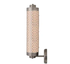 Applique*Mullan Lighting Applique murale, Ocala, , Ø12cm, H51cm - Argent antique, maille hexagonale