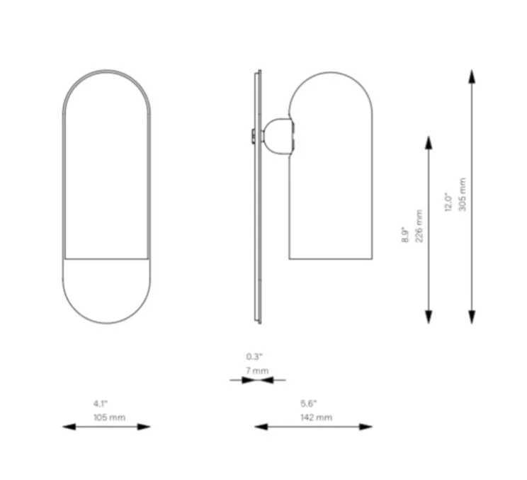 Applique murale, Odyssey Marrakesh, auburn, L10,5cm, H30,5cm - Schwung