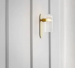 Applique murale, Odyssey Paris, laiton, L10,5cm, H30,5cm - Schwung