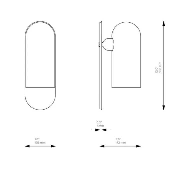 Applique murale, Odyssey Vik, blanc ivoire, L10,5cm, H30,5cm - Schwung