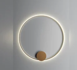 Applique*Fabbian Applique murale, Olympic F45, , IP40,LED, 2700k, Ø140cm, P5cm - bronze