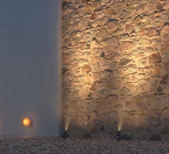 Applique murale, Oma, Ambre, IP65, LED, dim, 3000K, 144 lm, Ø13,4cm, H8,7cm - Beneito Faure