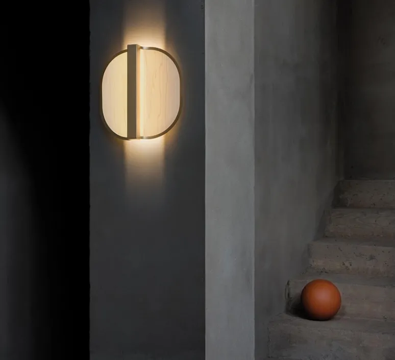 Applique*LZF Applique murale, Omma, , LED, dim, 3000K, 840 lm, L36cm, H36cm - blanc naturel, structure or