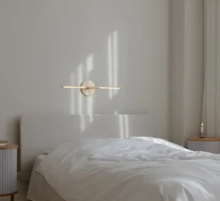 Applique*Umage Applique murale, Omni Wall, , LED, dim, 2700K, 1000 lm, L74cm, H16,6cm - laiton