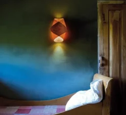 Applique*LZF Applique murale, Orbit, bois naturel de cerisier, H36cm - marron