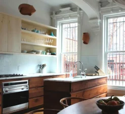 Applique*LZF Applique murale, Orbit, bois naturel de cerisier, H36cm - marron