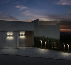 Applique*Light Point Applique murale, Orbit W2, , IP54, LED, dim, 2700K, 2160 lm, L15cm, H5,5cm - noir