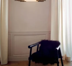 Applique*DCW éditions Paris Applique murale, ORG W 1050, , 2700K, 1200lm, L105cm, H8,4cm - blanc, or